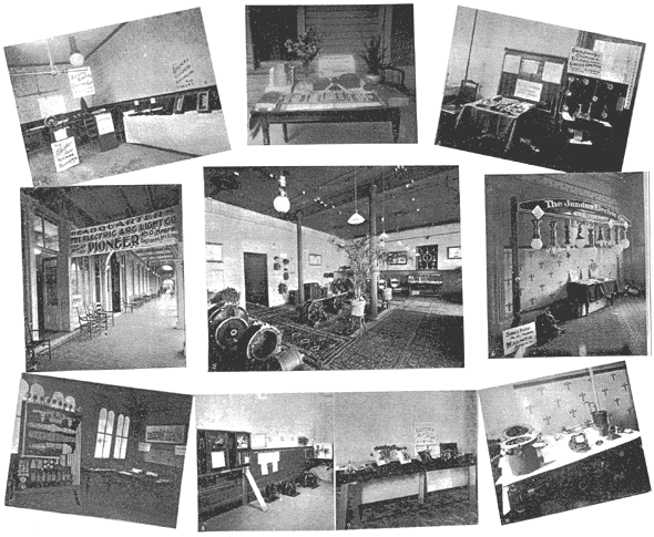 1. Adams-Bagnell Electric Company, Forest City Electrical Company, Gartland Arc Machine Regulator and Bossert Electric Construction Company./2. H. B. Camp & Co./3. Partrick & Carter Company and L. A. Chase & Co./4. Electric Arc Light Company./5. Westinghouse Electric and Manufacturing Company./6. Jandus Electric Company./7. Peru Manufacturing and H. W. Johns Manufacturing Company./8. Belknap Motor Company./9. Cutter Electric & Manufacturing Company./10. H. M. Underwood, Diamond Electric Company and Cloos Junction Box./ /EXHIBITS AT THE NATIONAL ELECTRIC LIGHT CONVENTION.