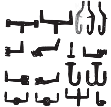 FIG. 37.  Standard Brackets.