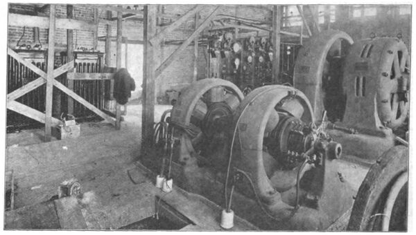 FIG. 7. CHICAGO-JOLIET ELECTRIC RAILWAY. � SUB-STATION EQUIPMENT AT LEMONT.