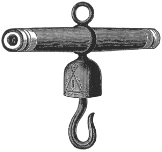 AN ARC LAMP HANGER AND BREAK-ARM.