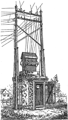 A SWISS TRANSFORMER SUB-STATION.