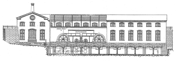 FIG. 4. � SIDE ELEVATION, LOOKING UP STREAM.