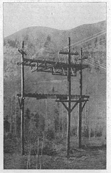FIG. 1. WORK OF THE TELLURIDE POWER COMPANY. � OPEN-AIR SWITCHING JUNCTION.