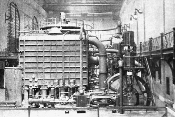 FIG. 9. CONDENSER INSTALLATION FOR UNIT NO. 4.