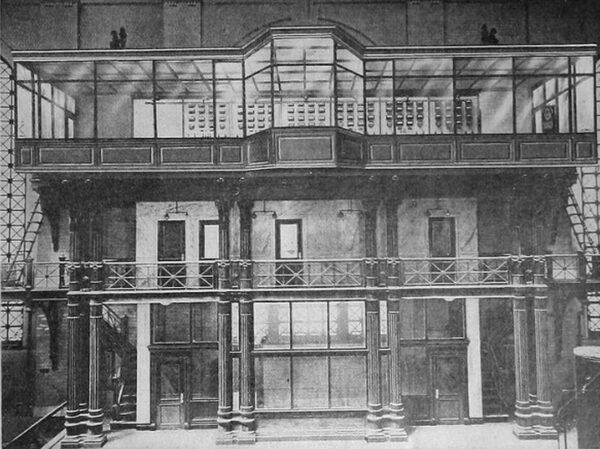 FIG. 15. MAIN OPERATING SWITCHBOARD IN FISK STREET TURBINE ROOM.