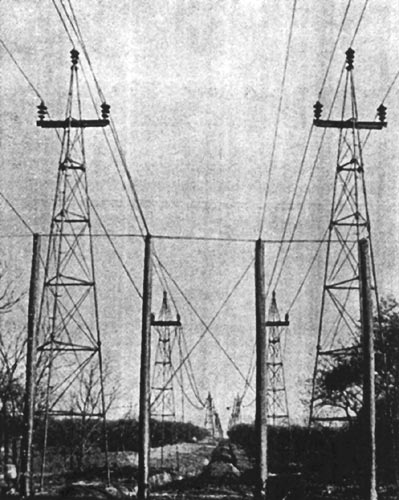 NEW TRANSMISSION LINE RUNNING EAST FROM NIAGARA FALLS.