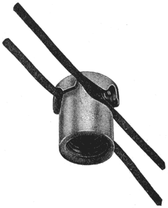 RECEPTACLE FOR TEMPORARY DECORATIVE WIRING.