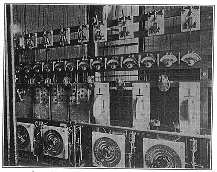 FIG. 7. � SWITCHBOARD IN THE KALAMAZOO SUB-STATION.