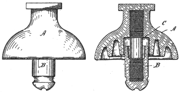 FIG. 1. � LINE WIRE INSULATOR.