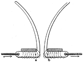 FIG. 13. � THIN HORNED LIGHTNING ARRESTER.