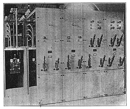 FIG. 10. � HIGH-TENSION SWITCHBOARD AT ASTORIA.