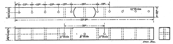 FIG. 1. � DETAILS OF 10-FT. CROSS ARM.