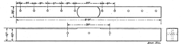 FIG. 2. � DETAILS OF 8-FT. CROSS ARM.