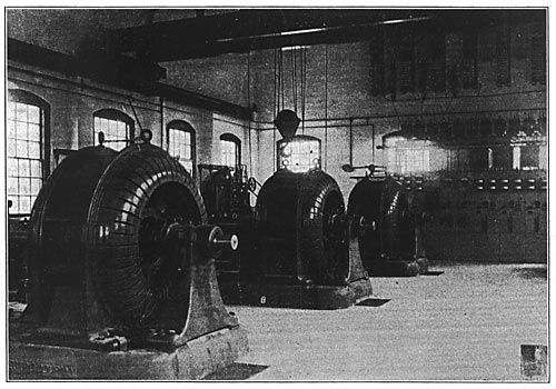 FIG. 1. � INTERIOR OF THE CRITTENDEN GENERATING STATION NEAR RUTLAND, VT.