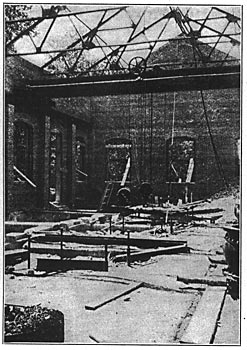 FIG. 11. � MAIN STATION IN COURSE OF ERECTION.