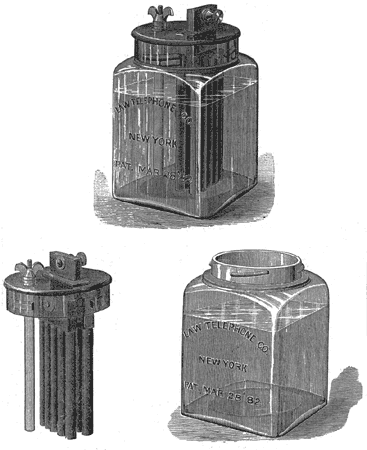 THE NEW "LAW PRISM" BATTERY. (SIZE OVER ALL 4� x 4� x 7�)