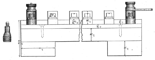 FIG. 7. � END ELEVATION OF LIGHTNING ARRESTERS, SHOWING CONNECTION SCREW.