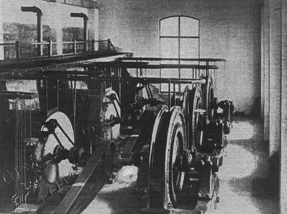 FIG. 2. � INTERIOR OF GENERATOR ROOM OF THE PELZER POWER HOUSE.