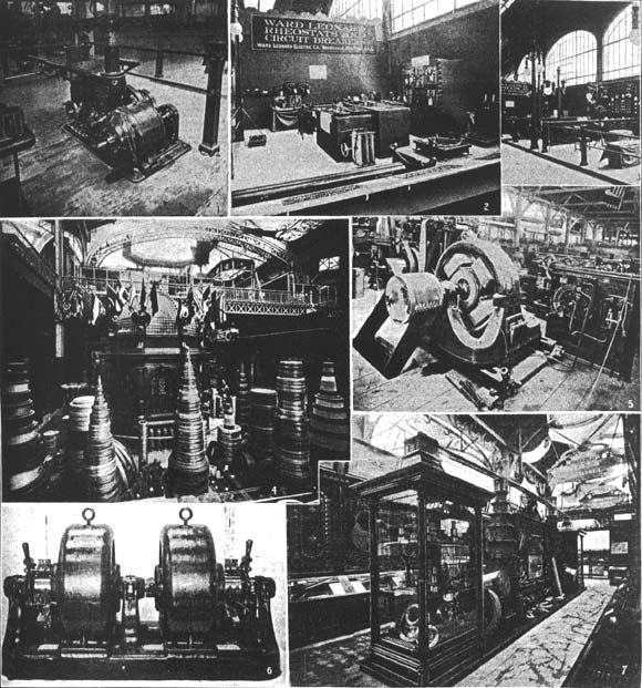 1 � BULLOCK MOTOR DRIVING A KEYSEATER./2 � WARD LEONARD EXHIBIT./3 � HELIOS-UPTON EXHIBIT./4 � AMERICAN STEEL & WIRE CO.